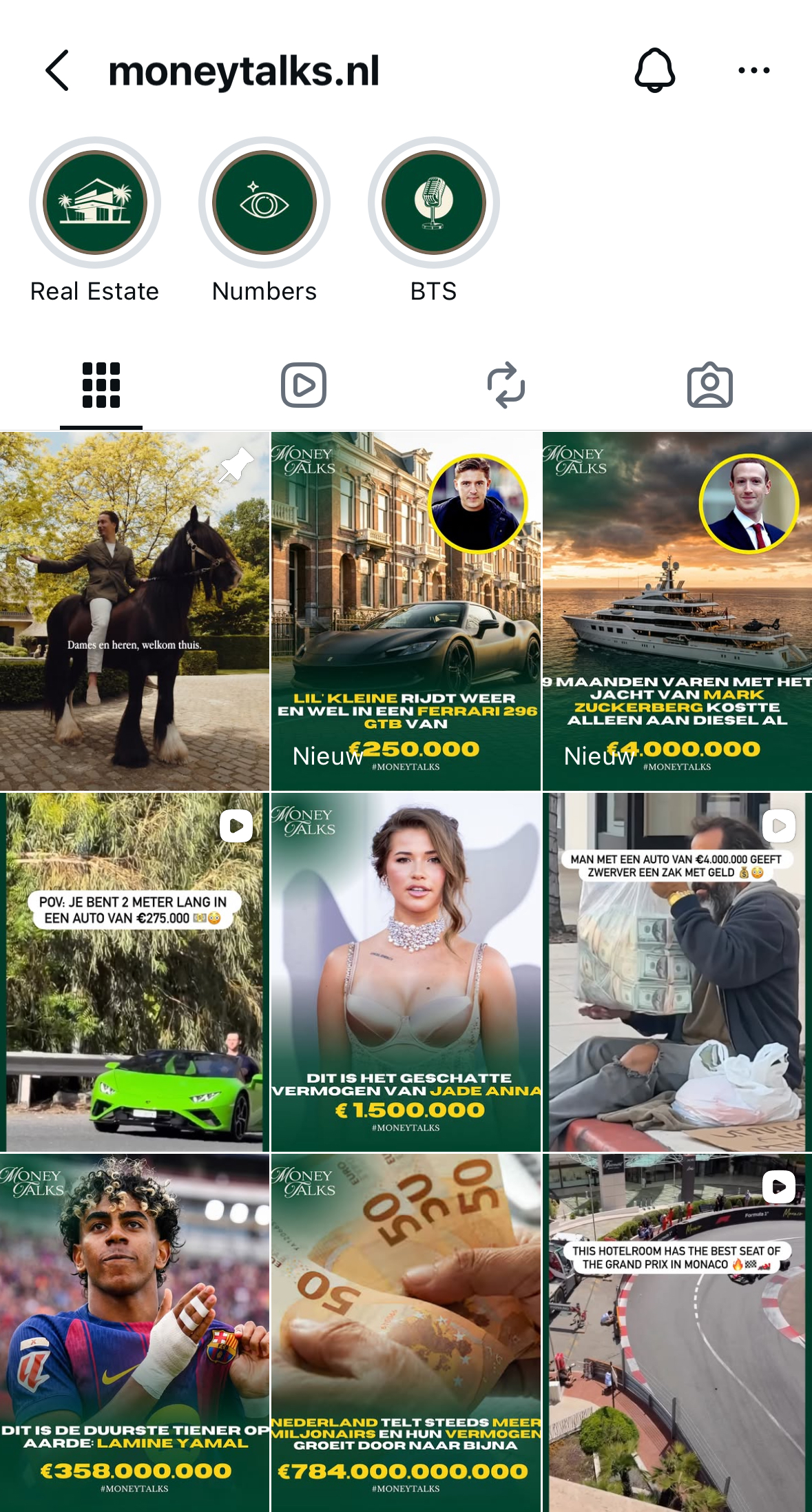 MoneyTalks op Instagram